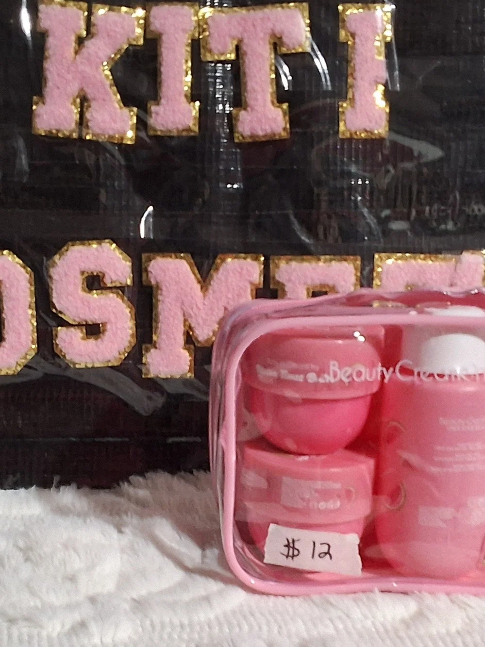 Beauty Creations Pink Travel Lip Balm & Gloss Jar Set